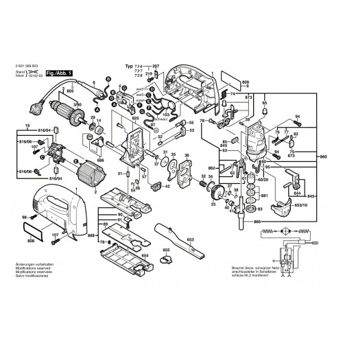 Запчасти для лобзика Bosch GST 100BCE